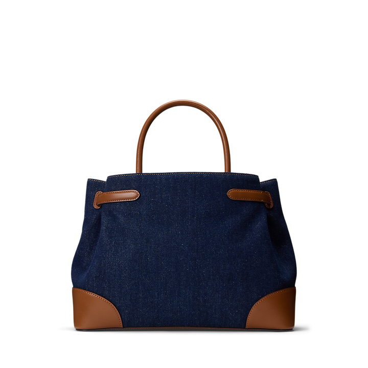 LRL Washed Denim Large Blaike Satchel/Torba 431P04295001