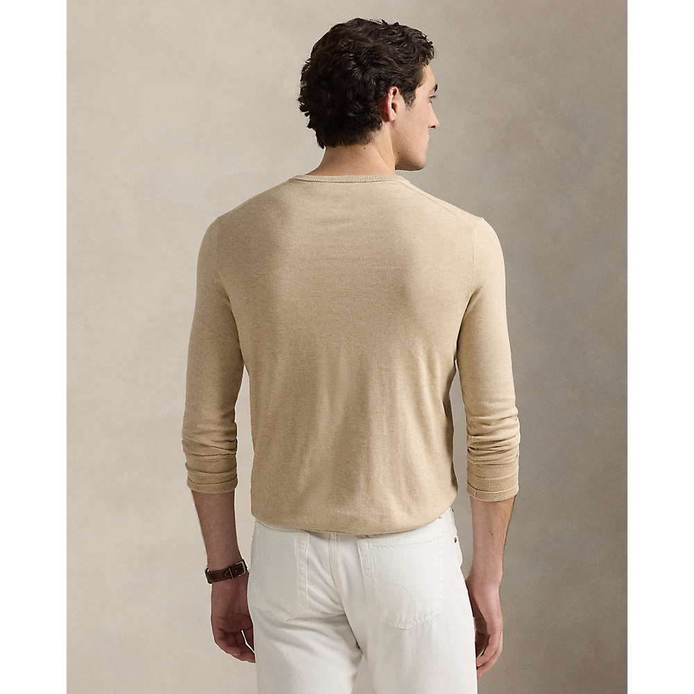 PRL Slim Fit Textured Cotton Sweater/ Pulover 710890558505