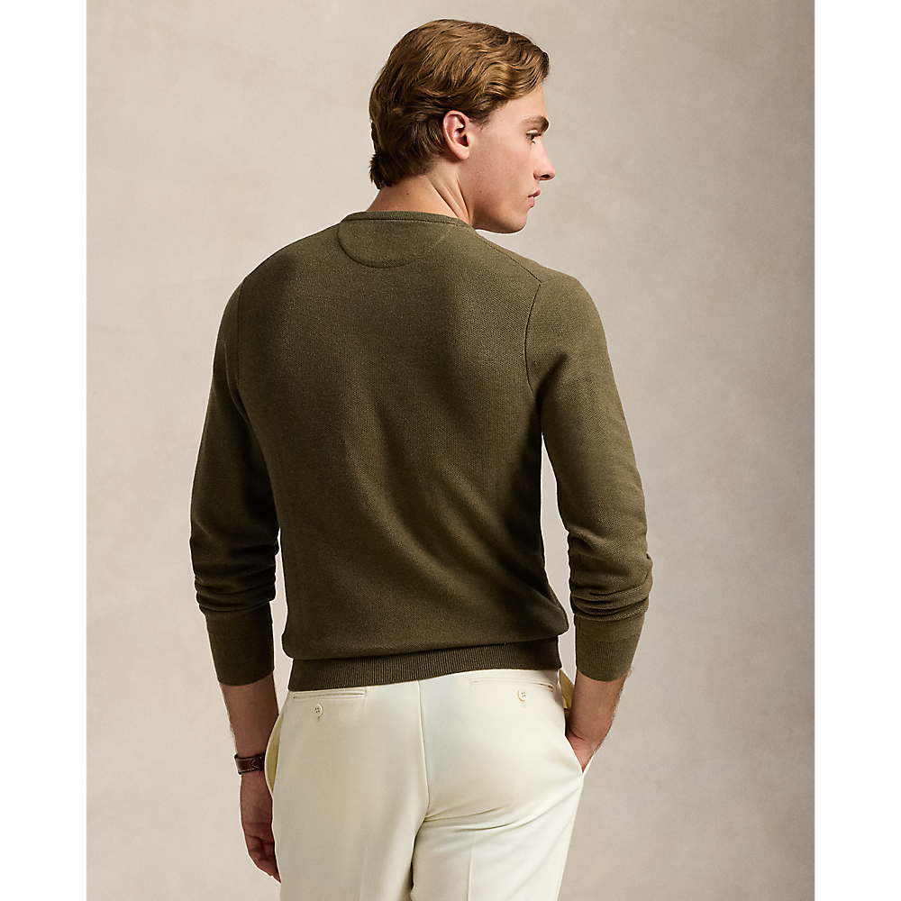 PRL Textured Cotton Crewneck Jumper/Pulover 710918163518