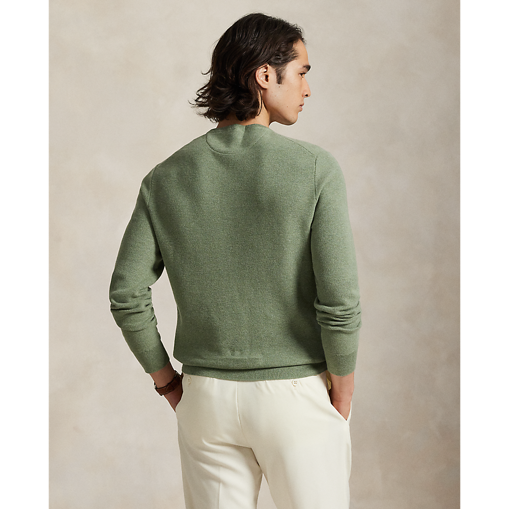 PRL Mesh-Knit Cotton Crewneck Jumper/Pulover 710918163522