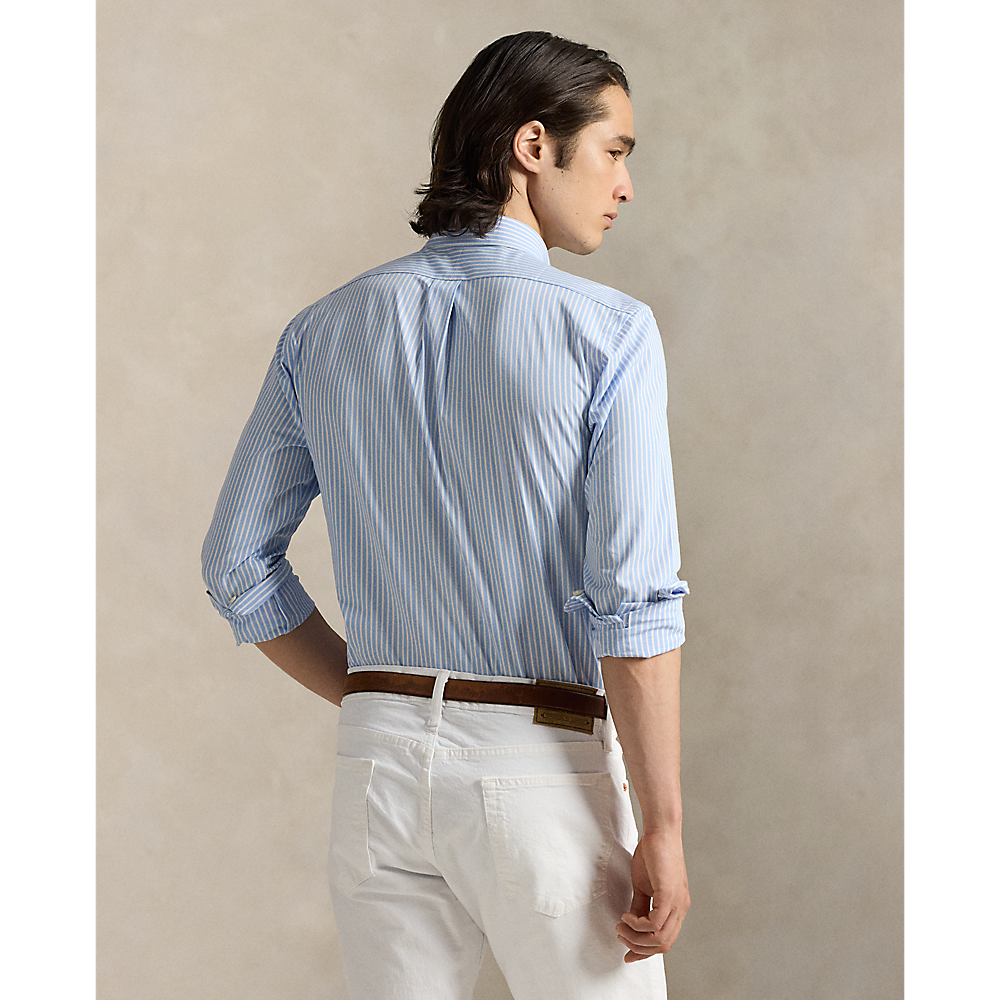 PRL Custom Fit Striped Stretch Poplin Shirt/Košulja 710929346018