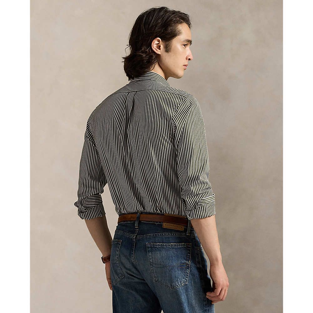 PRL Custom Fit Striped Stretch Poplin Shirt/Košulja 710929346025