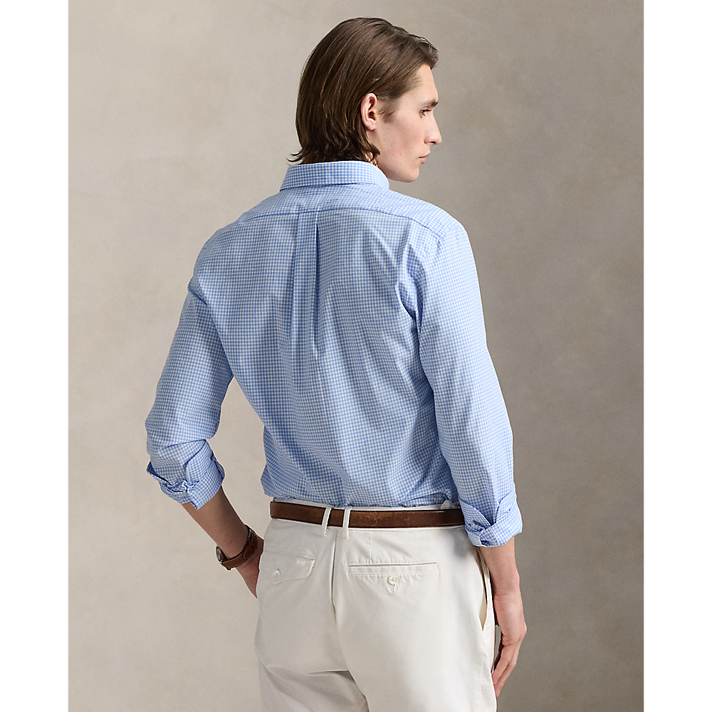 PRL Custom Fit Gingham Stretch Poplin Shirt/Košulja 710929347012