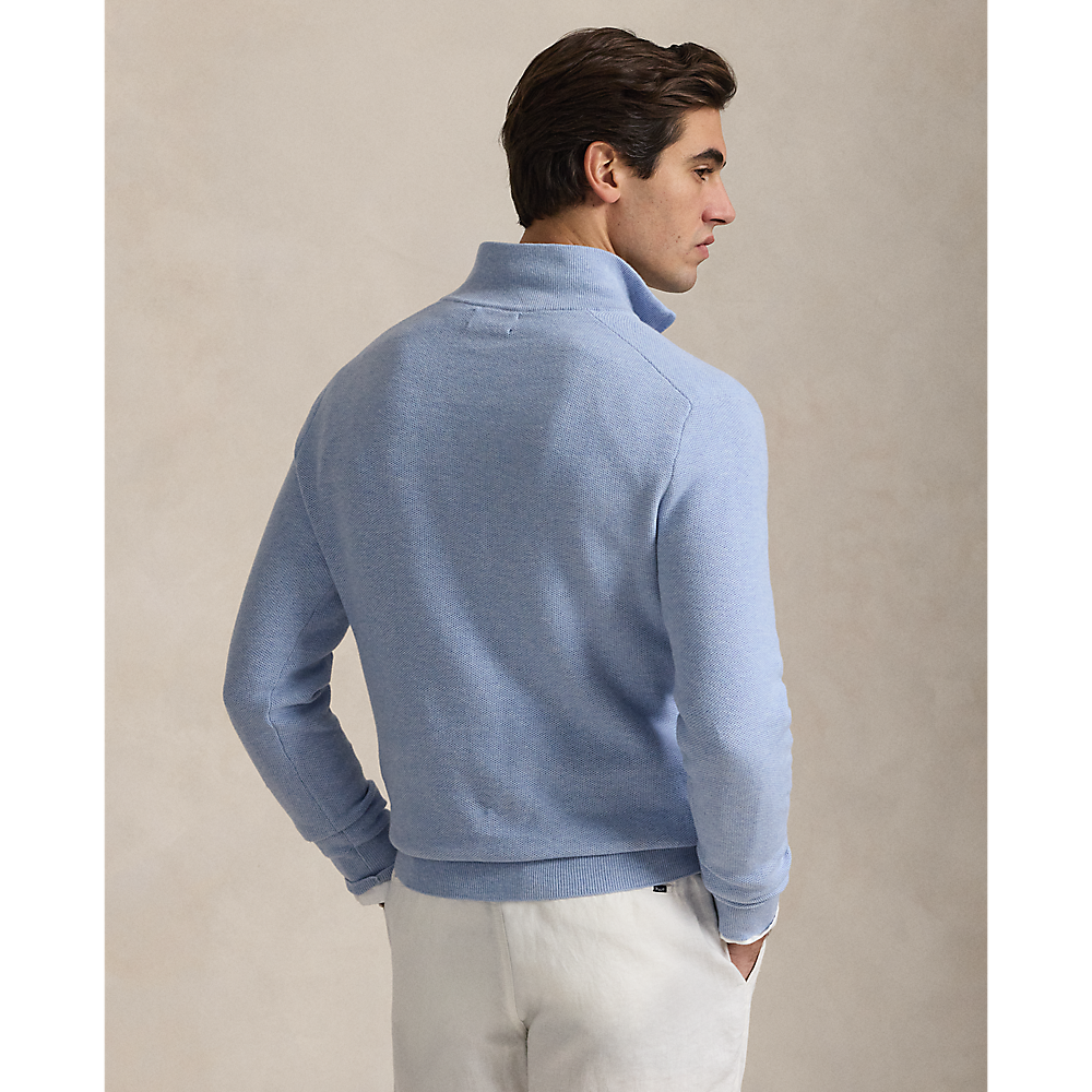 PRL Mesh-Knit Cotton Quarter-Zip Jumper/Pulover 710932304519