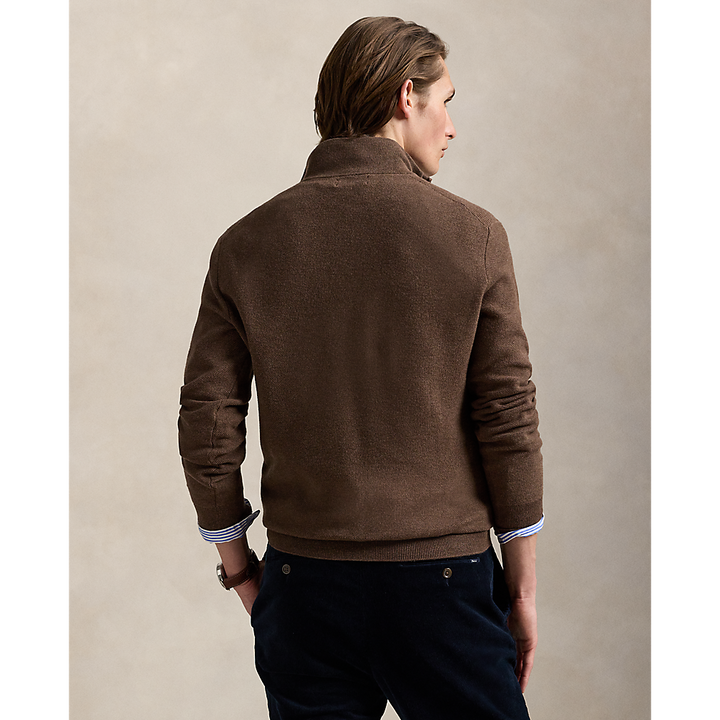 PRL Mesh-Knit Cotton Quarter-Zip Jumper/Pulover 710932304527