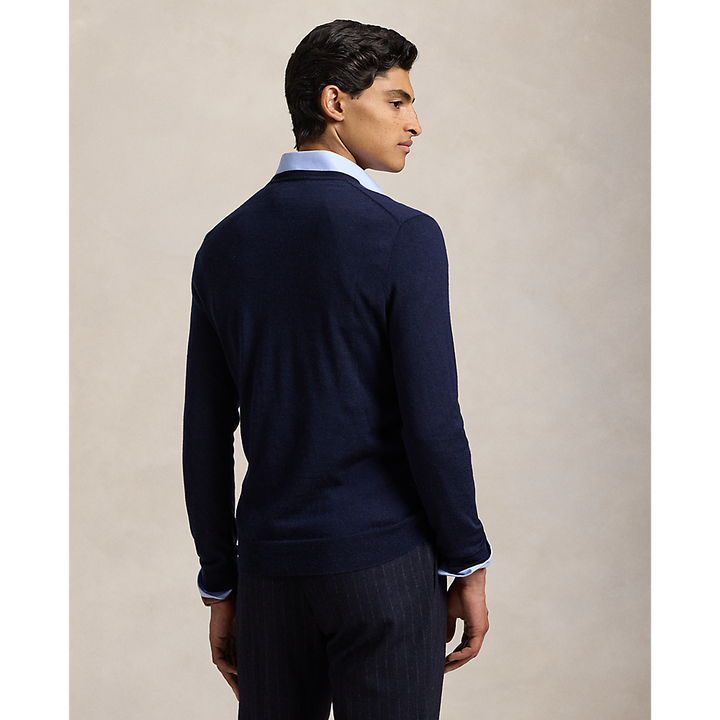 PRL Slim Fit Washable Wool V-Neck Jumper/Pulover 710946142001