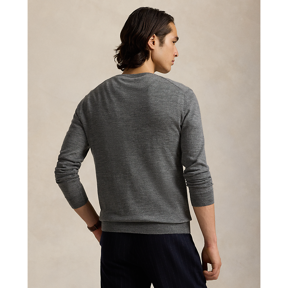 PRL Slim Fit Washable Wool V-Neck Jumper/Pulover 710946142002