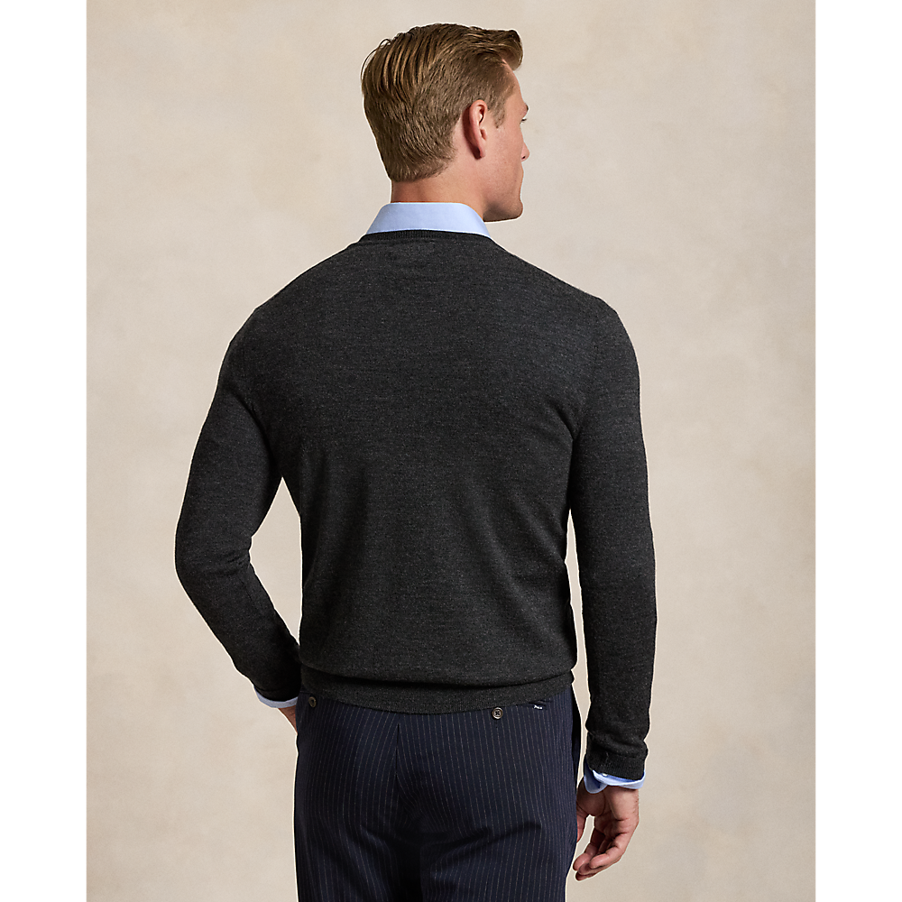 PRL Slim Fit Washable Wool V-Neck Jumper/Pulover 710946142003