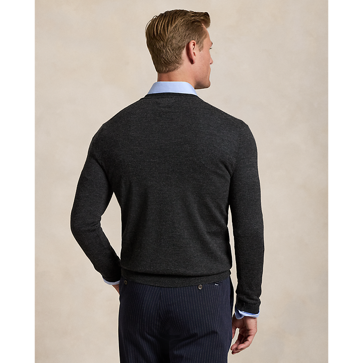 PRL Slim Fit Washable Wool V-Neck Jumper/Pulover 710946142003