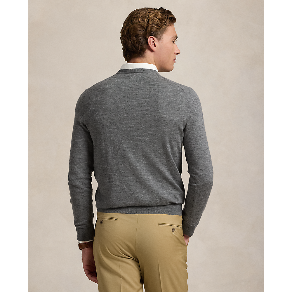 PRLSlim Fit Washable Wool Crewneck Jumper /Pulover 710946143002