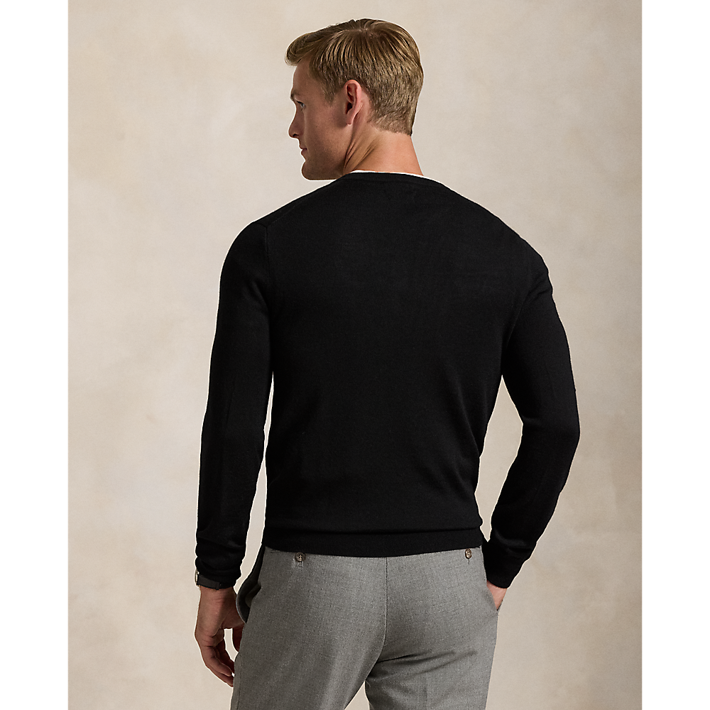 PRL Slim Fit Washable Wool Crewneck Jumper /Pulover 710946143004