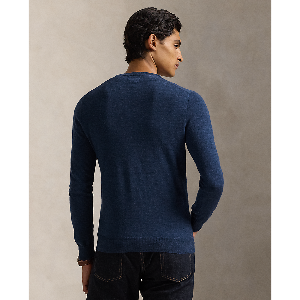 PRL Slim Fit Washable Wool Crewneck Jumper /Pulover 710946143006