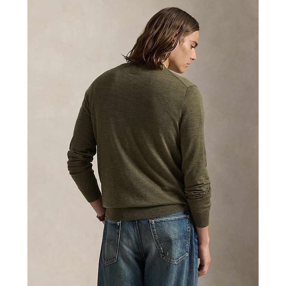 PRL Slim Fit Washable Wool Crewneck Jumper /Pulover 710946143010