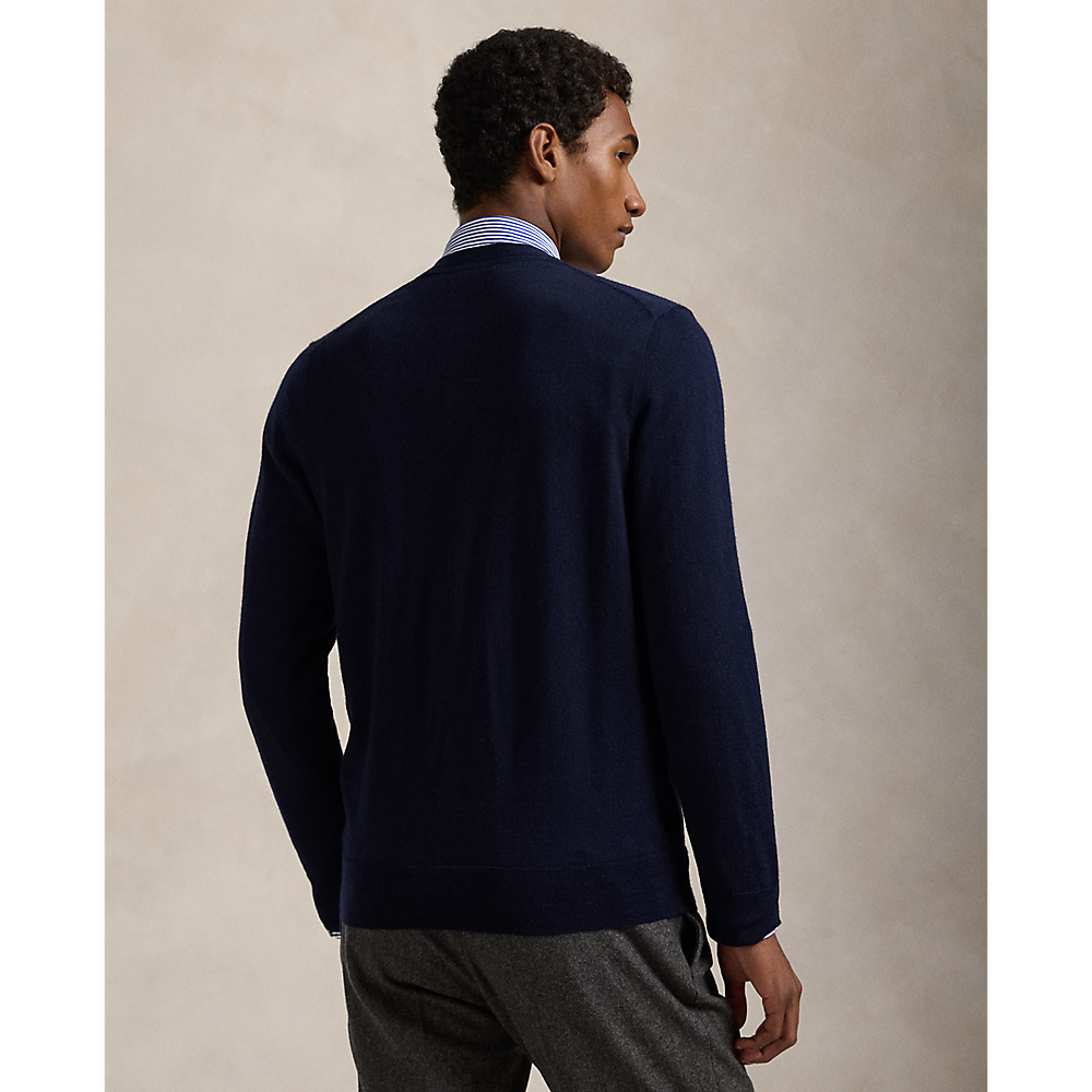 PRL Slim Fit Washable Wool V-Neck Cardigan /Pulover 710946144001