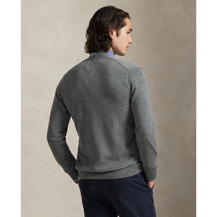 PRL Slim Fit Washable Wool V-Neck Cardigan /Pulover 710946144004