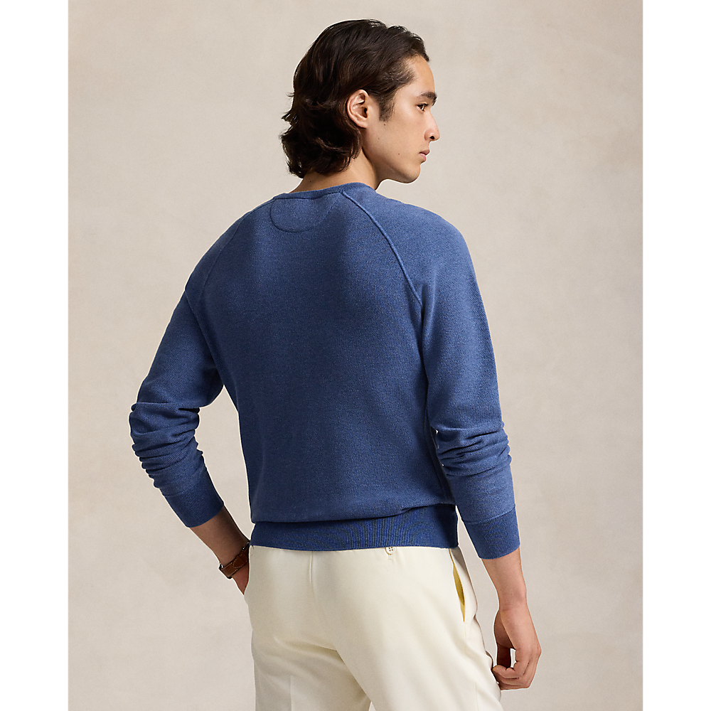 PRL Textured Cotton Crewneck Jumper/Pulover 710948737004