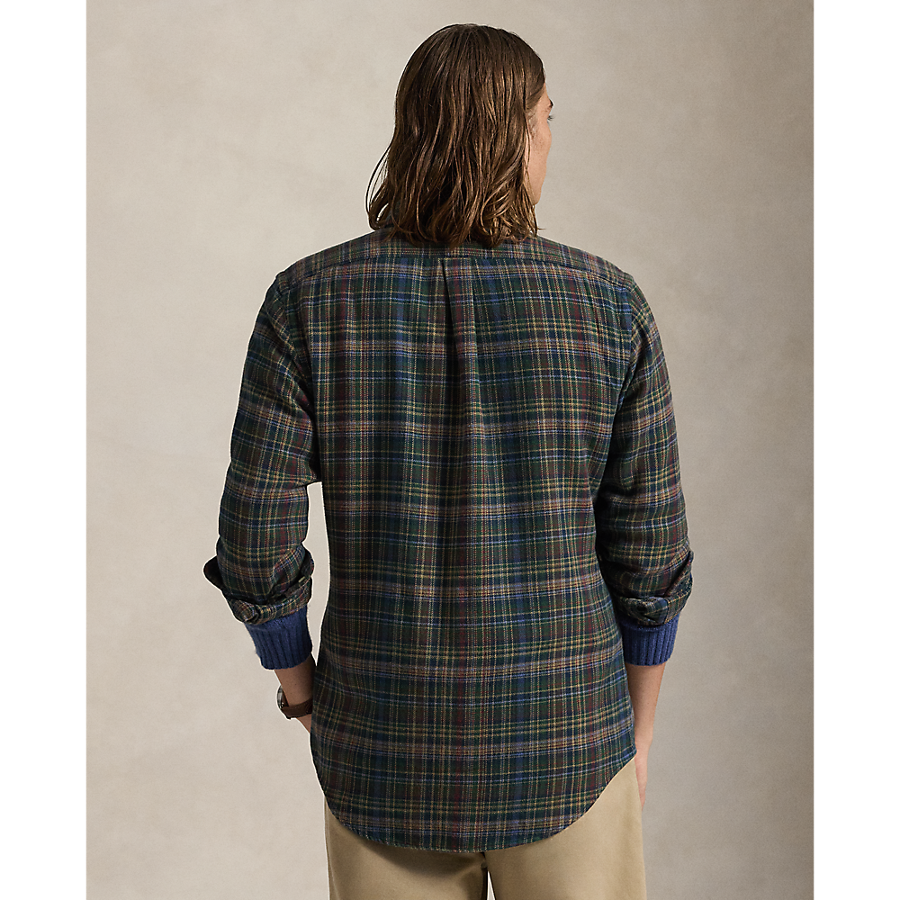 PRL Custom Fit Plaid Brushed Flannel Shirt/Košulja 710953355003