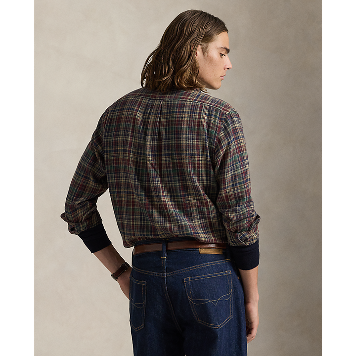 PRL Custom Fit Plaid Brushed Flannel Shirt/Košulja 710953355004