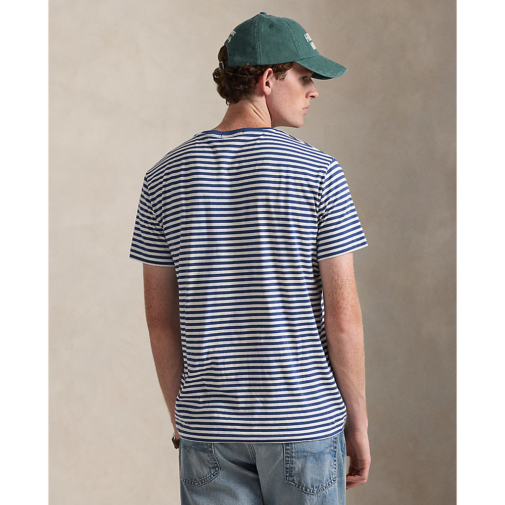 PRL Custom Slim Fit Striped Jersey T-Shirt/ Majica 710956828005