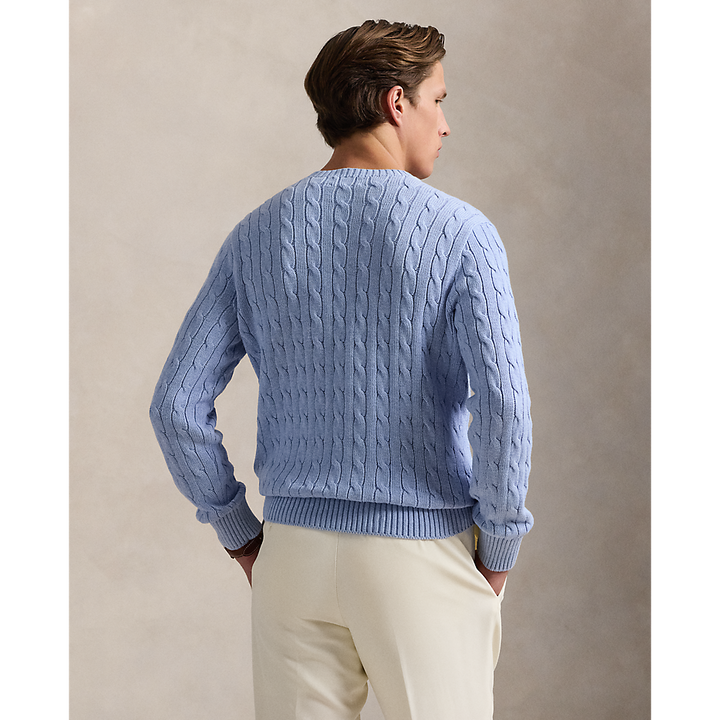 PRL Cable-Knit Cotton Crewneck Jumper/Pulover 710961151001
