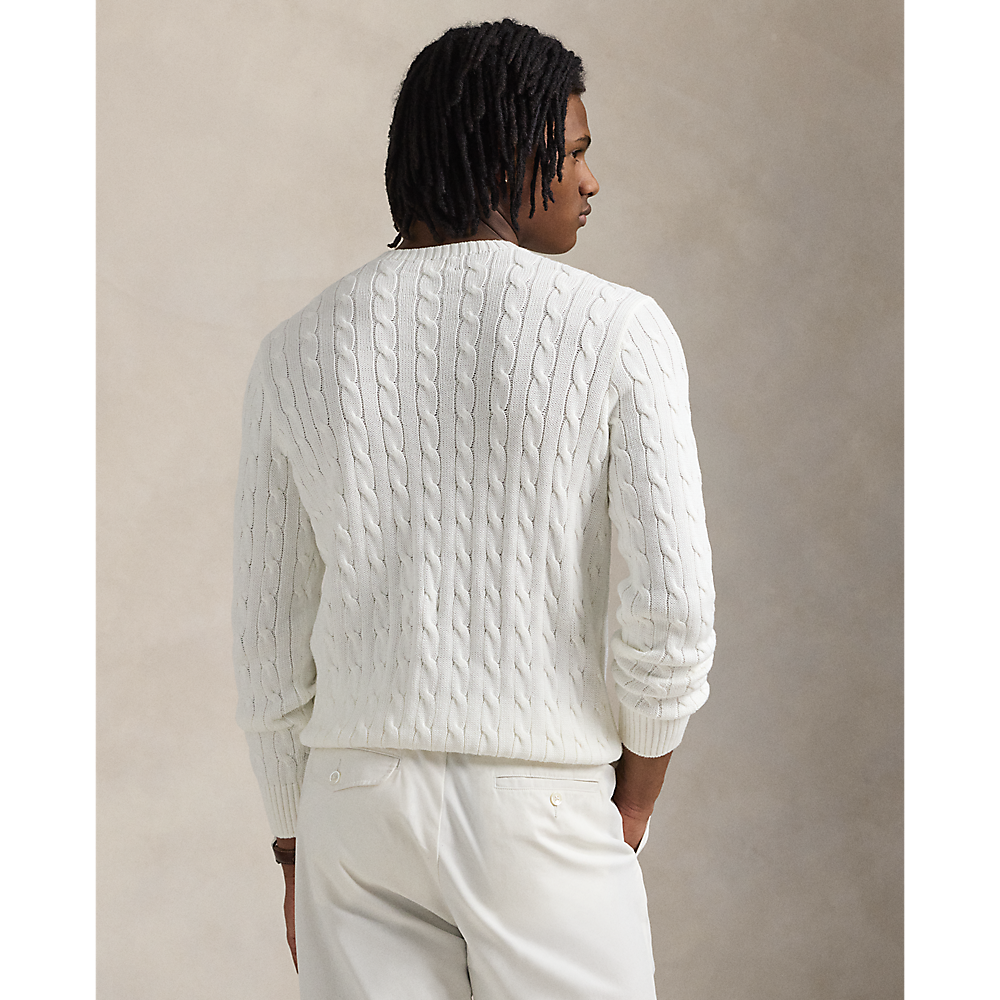 PRL Cable Knit Cotton Crewneck Sweater/ Pulover 710961151002