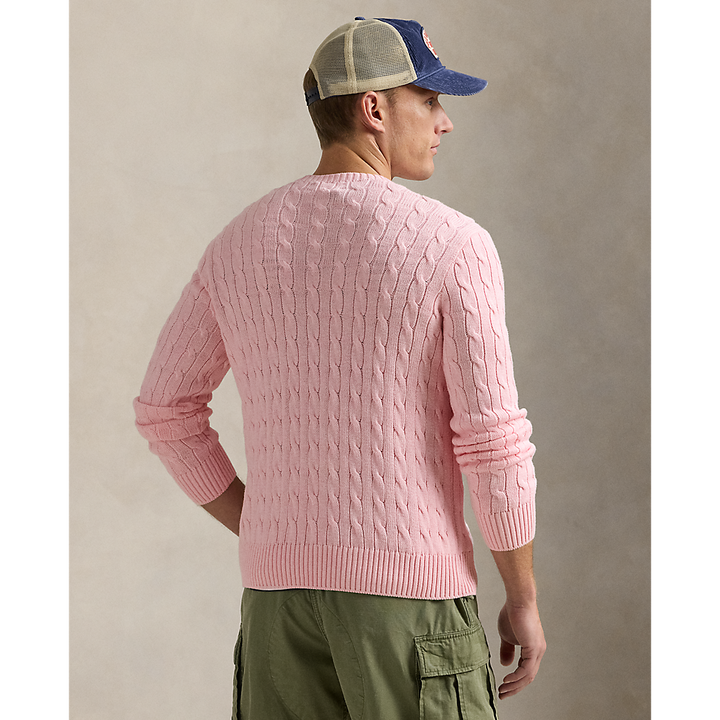 PRL Cable-Knit Cotton Crewneck Jumper/Pulover 710961151004
