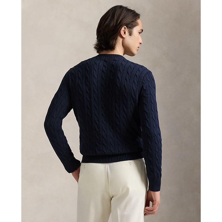 PRL Cable-Knit Cotton Crewneck Jumper/Pulover 710961151005