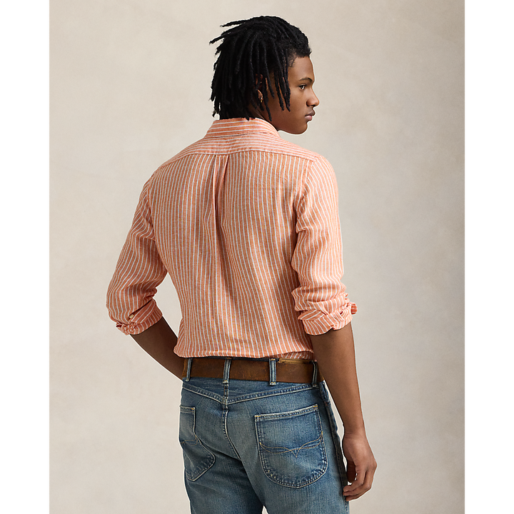 PRL Custom Fit Striped Linen Shirt/Košulja 710961264001