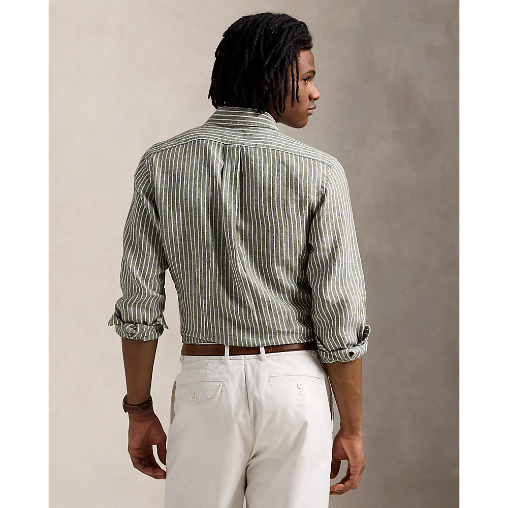 PRL Custom Fit Striped Linen Shirt/Košulja 710961264002