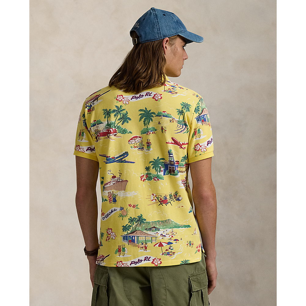 PRL Custom Slim Polo Bear Mesh Polo Shirt/Polo Majica 710963485001