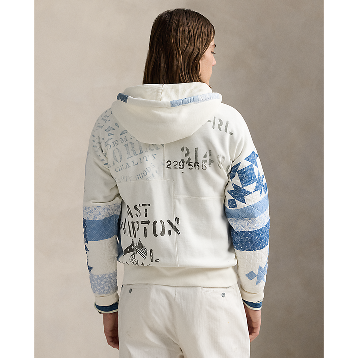 PRL Vintage Fit Patchwork Fleece Hoodie/Duks 710965001001
