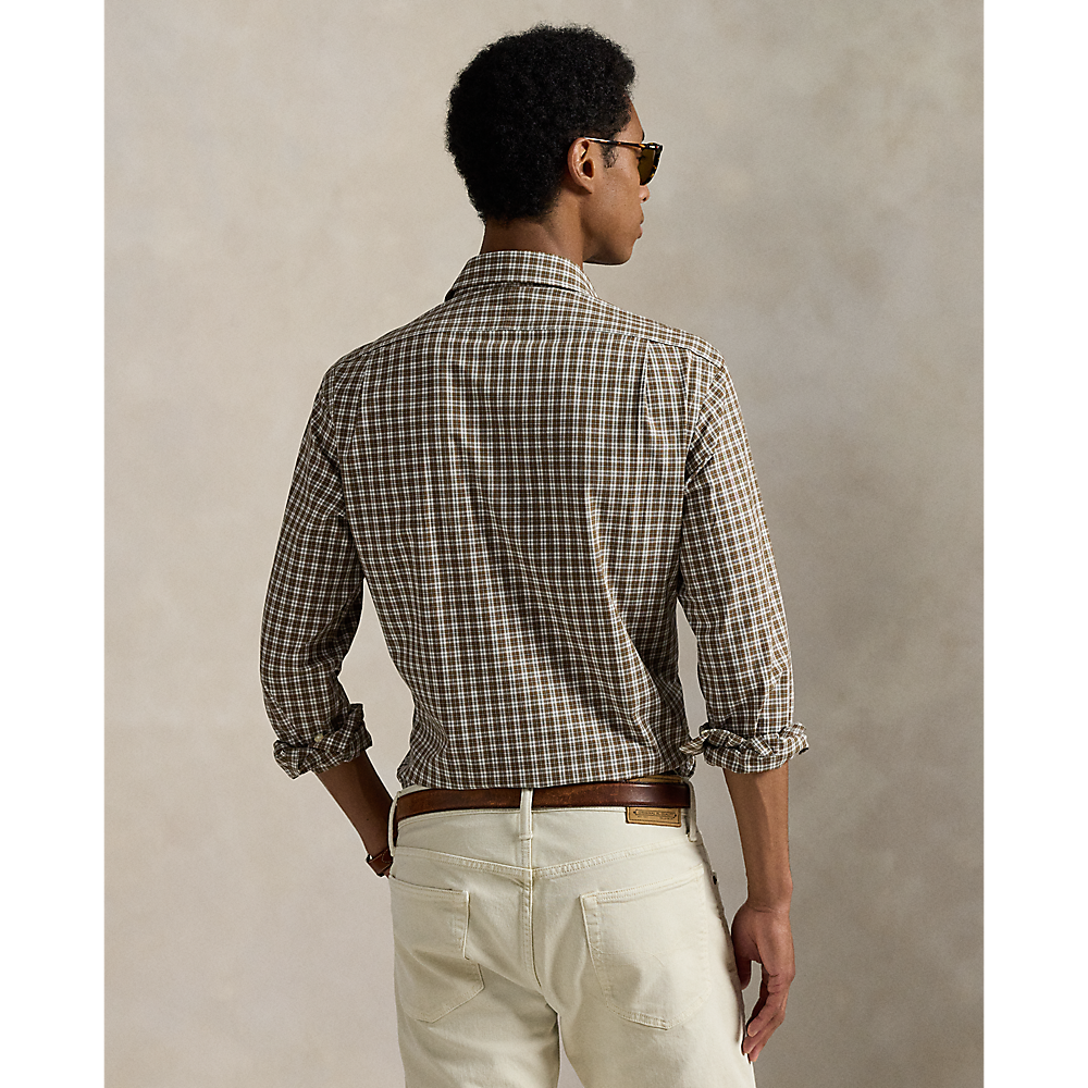 PRL Custom Fit Plaid Stretch Poplin Shirt/Košulja 710974534004