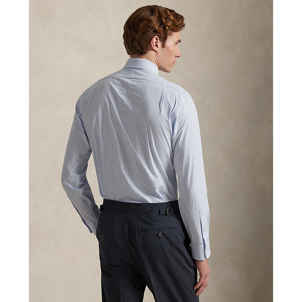 PRL Custom Fit Plaid Stretch Poplin Shirt/Košulja 710974534010