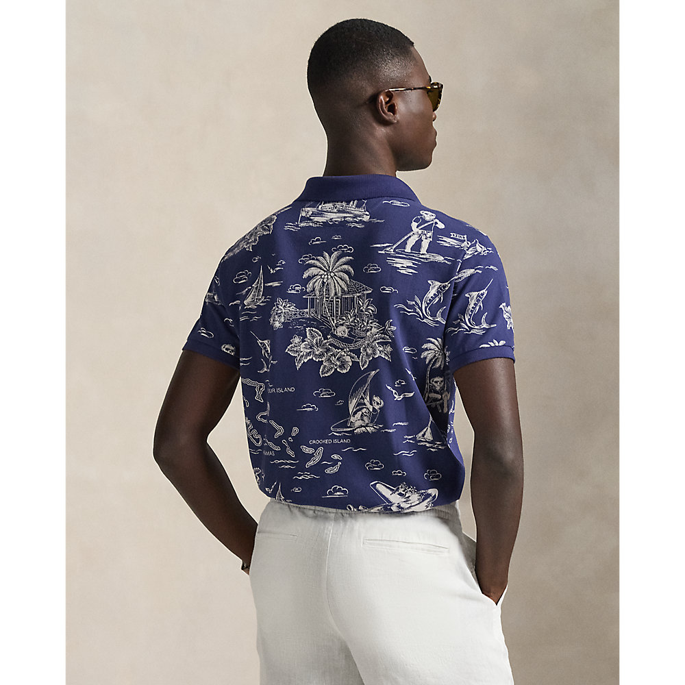 PRL Custom Slim Polo Bear Mesh Polo Shirt/Polo majica 710B13971001