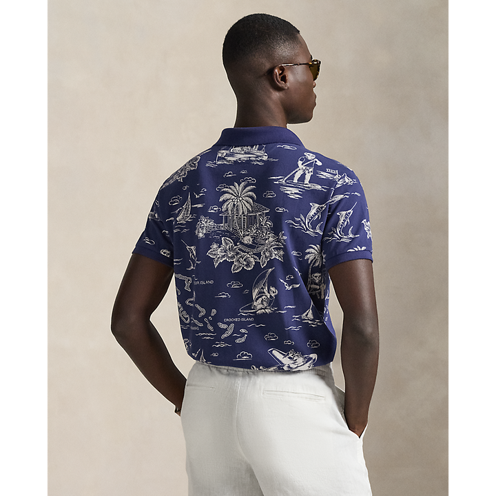 PRL Custom Slim Polo Bear Mesh Polo Shirt/Polo majica 710B13971001