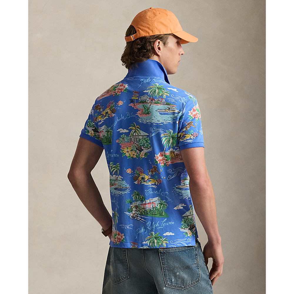 PRL Custom Slim Polo Bear Mesh Polo Shirt/Polo majica 710B14509001