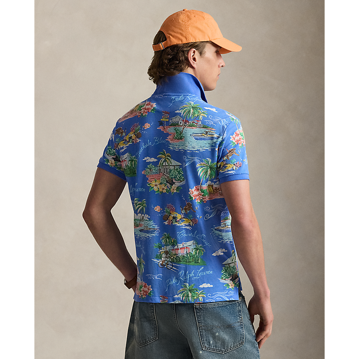 PRL Custom Slim Polo Bear Mesh Polo Shirt/Polo majica 710B14509001