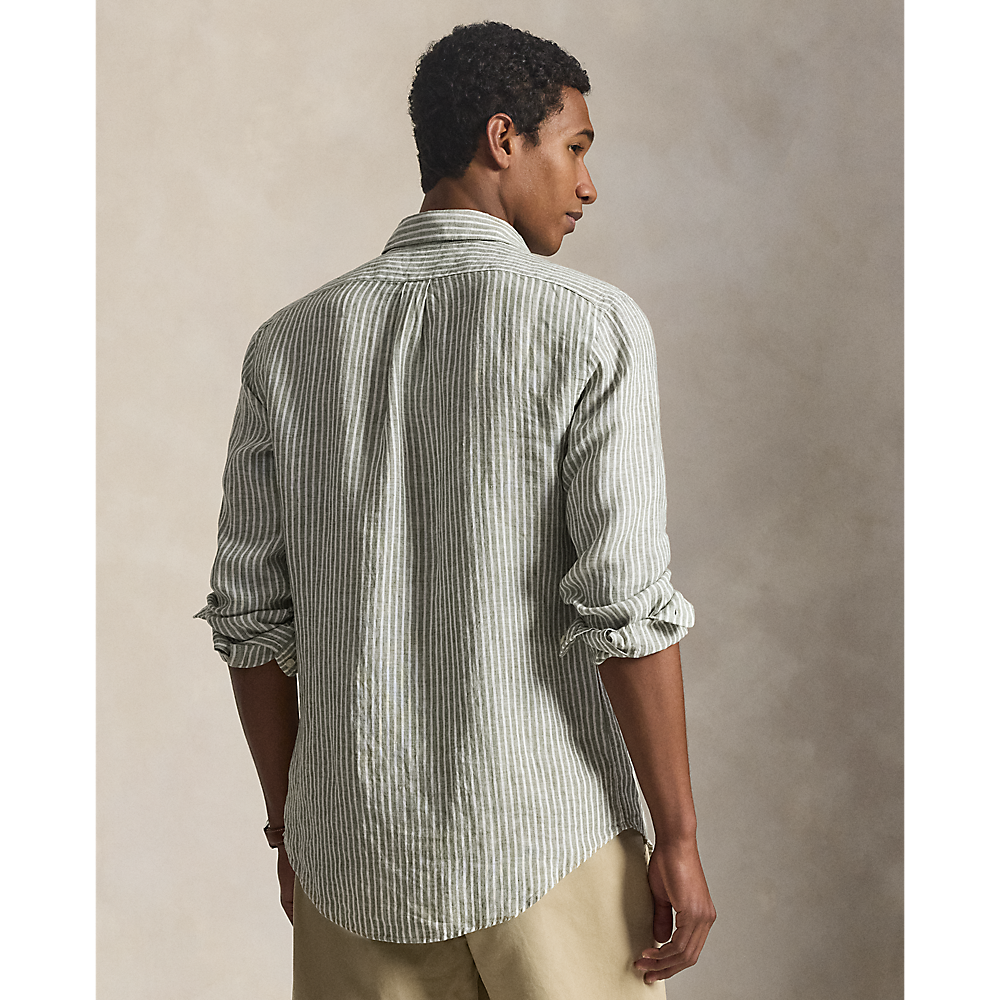PRL Custom Fit Striped Linen Shirt/Košulja 710B15594001