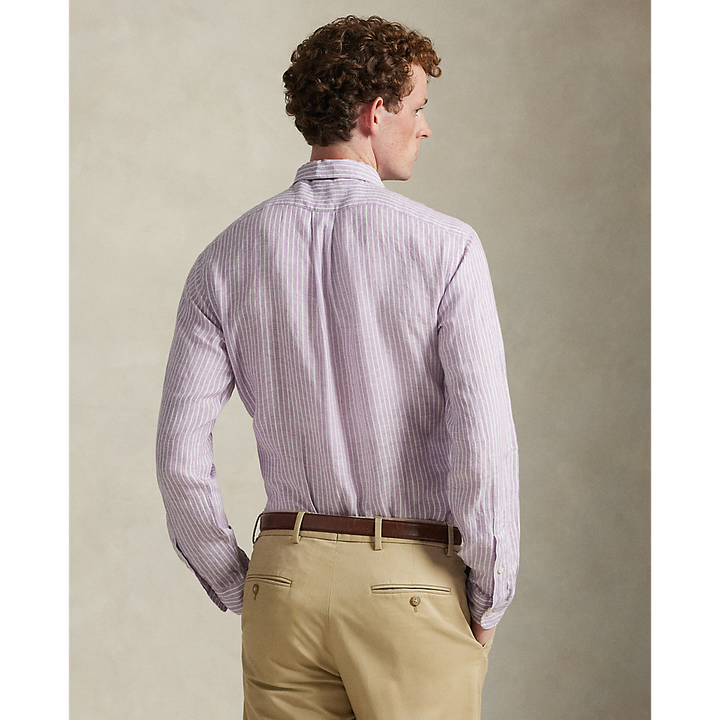 PRL Custom Fit Striped Linen Shirt/Košulja 710B15594003