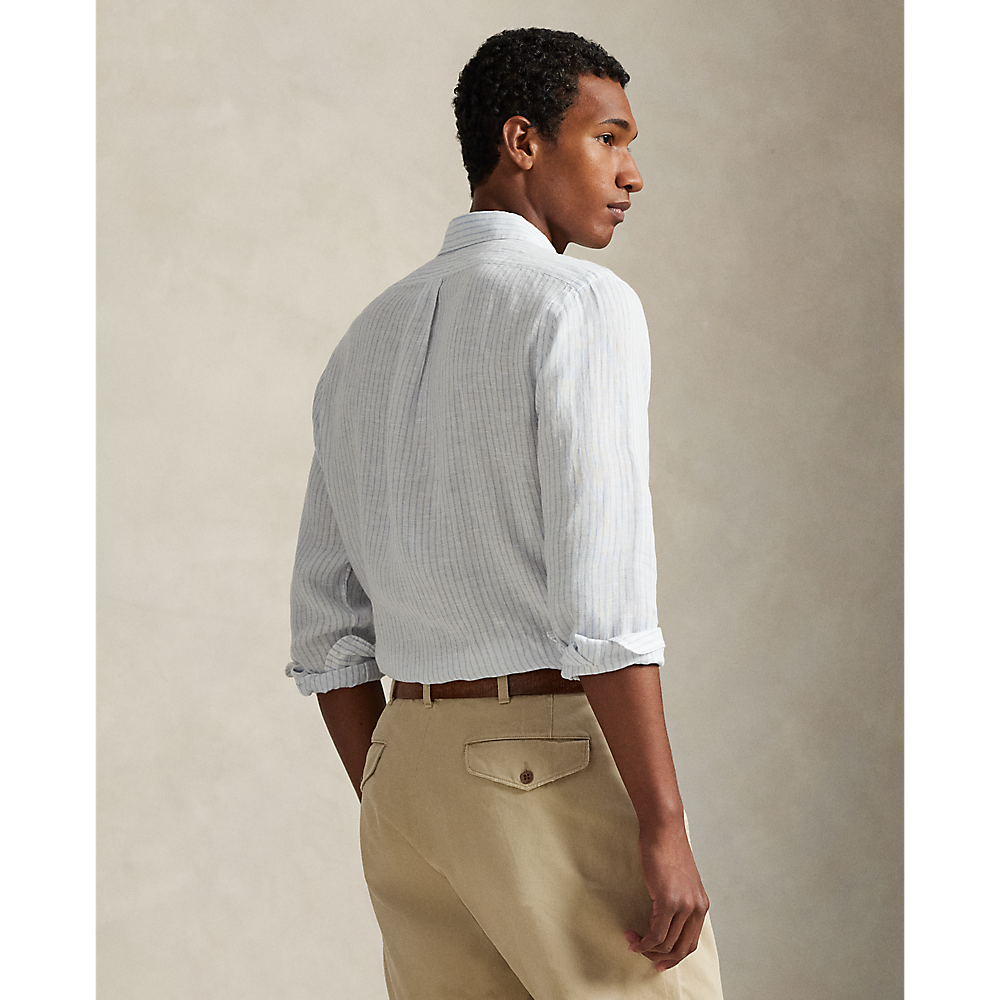 PRL Custom Fit Striped Linen Shirt/Košulja 710B15594004