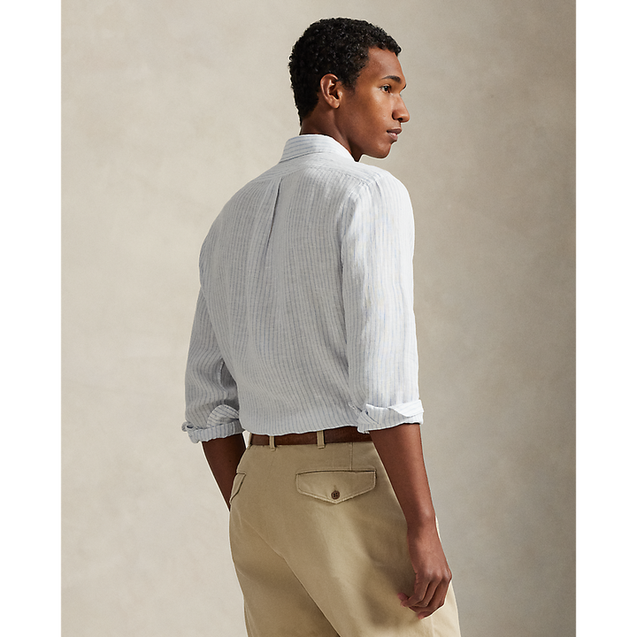 PRL Custom Fit Striped Linen Shirt/Košulja 710B15594004