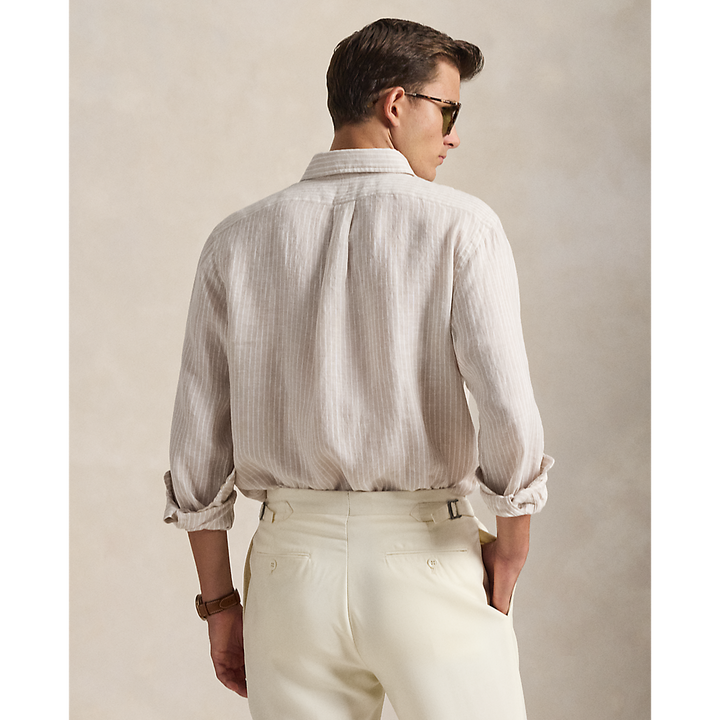 PRL Custom Fit Striped Linen Shirt/Košulja 710B15594006