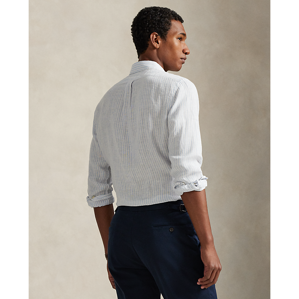 PRL Slim Fit Striped Linen Shirt/Košulja 710B15647002