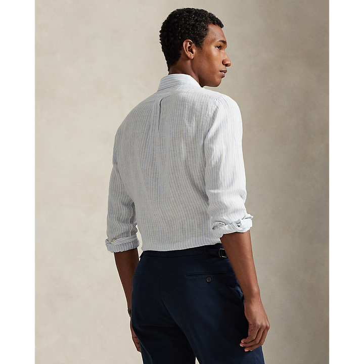 PRL Slim Fit Striped Linen Shirt/Košulja 710B15647002