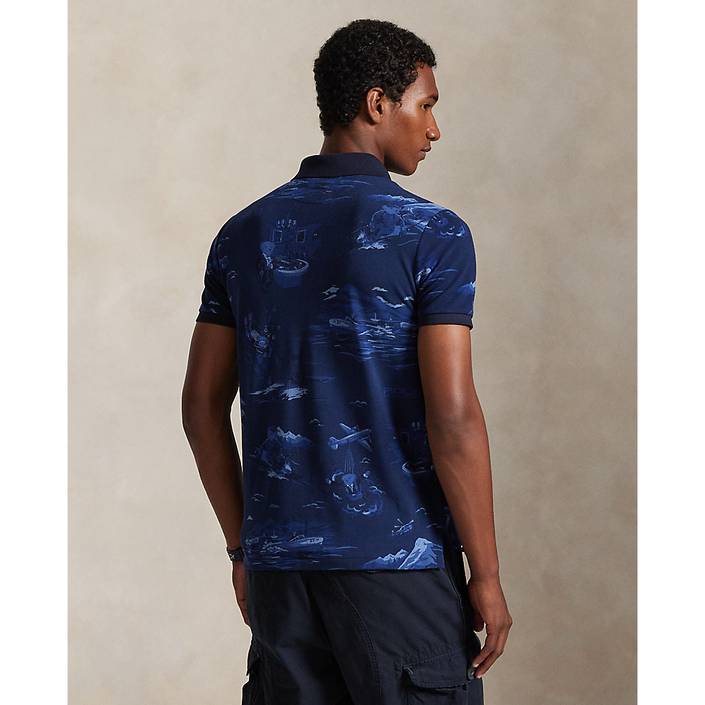 PRL Custom Slim Fit Polo Bear Mesh Polo/Polo majica 710P04012001