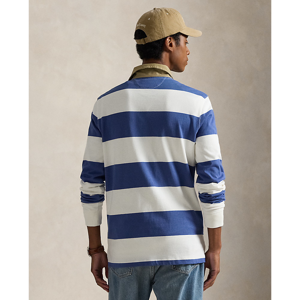 PRL Classic Fit Khaki-Collar Rugby Shirt/Polo majica 710P05317002