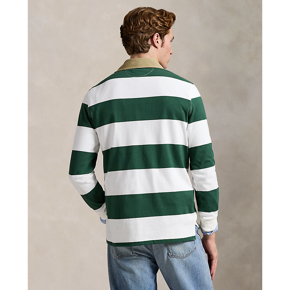 PRL Classic Fit Khaki-Collar Rugby Shirt/Polo majica 710P05317004