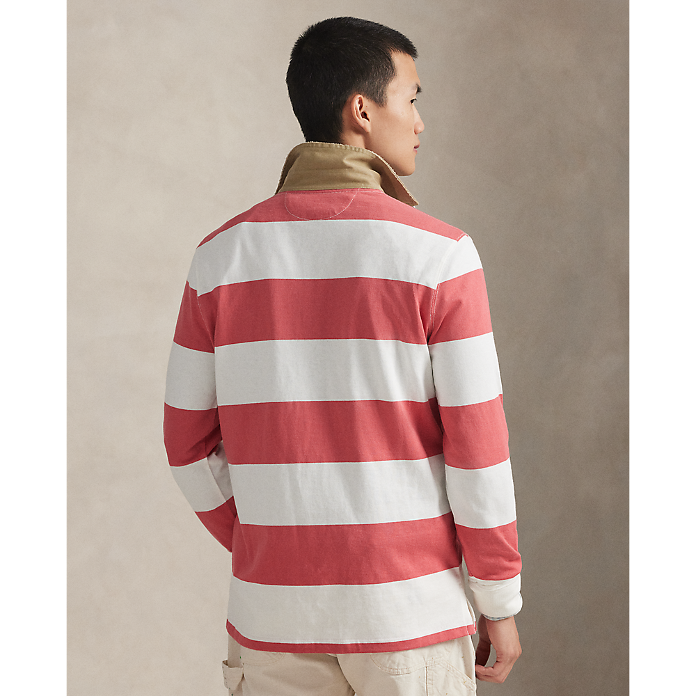 PRL Classic Fit Khaki-Collar Rugby Shirt/Polo majica 710P05317005