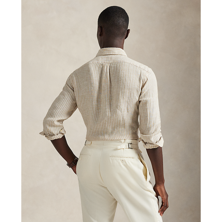 PRL Custom Fit Striped Linen Shirt/Košulja 710P07024003