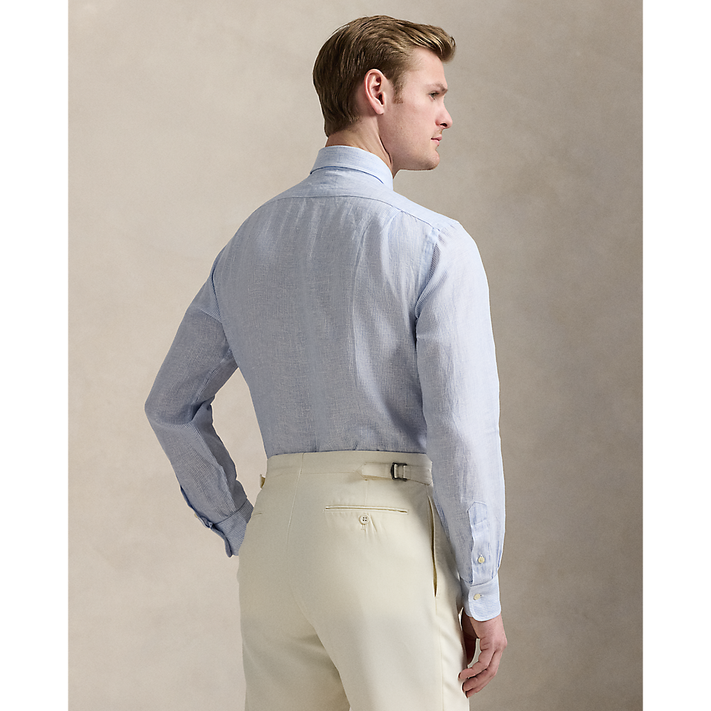PRL Custom Fit Striped Linen Shirt/Košulja 712969016001